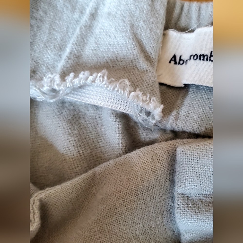 Abercrombie & Fitch Linen Blend Wide Leg Trouser - Picture 4 of 6